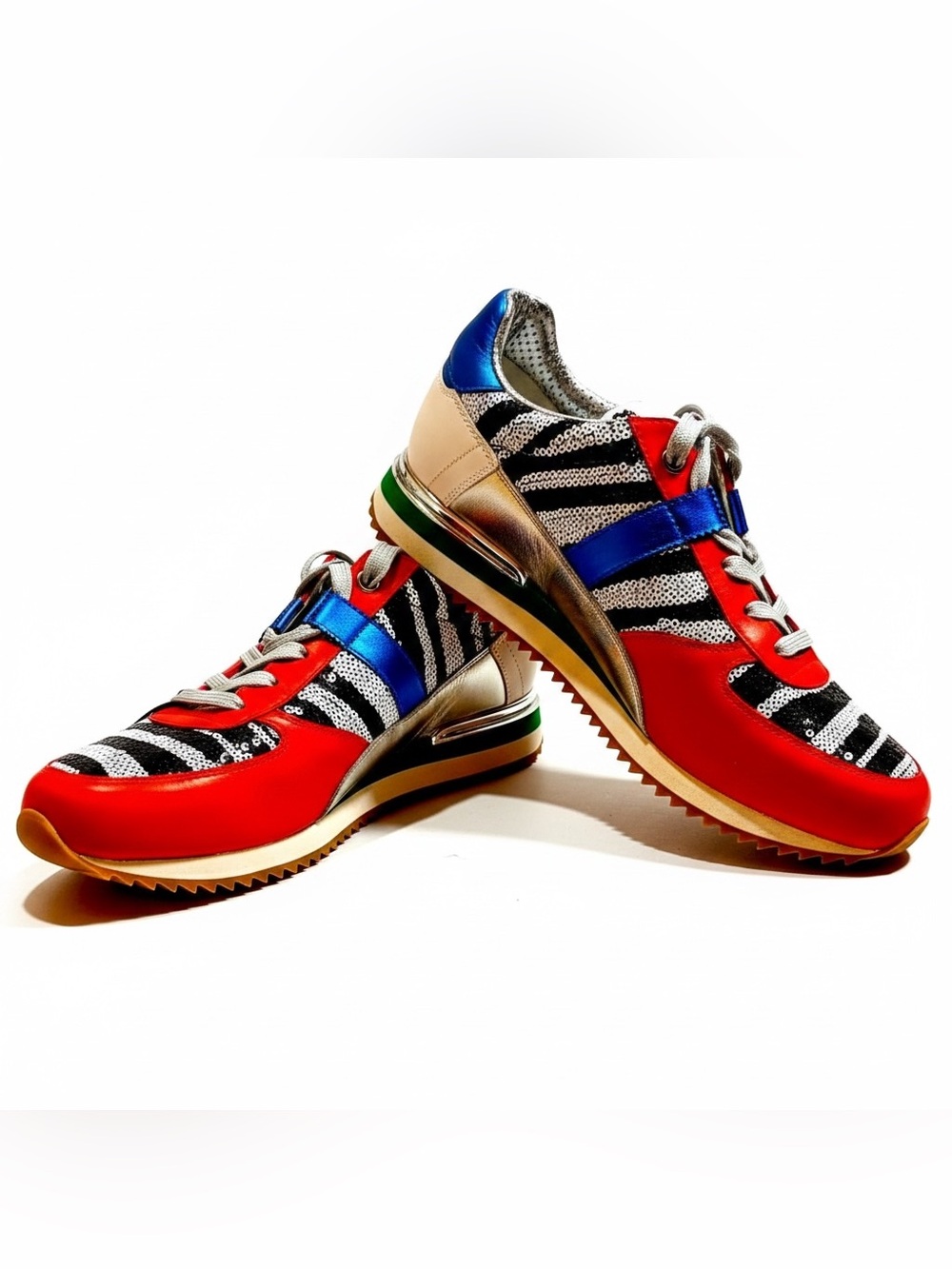 NWT $750 Dolce & Gabbana Sneakers Orange Size : US 8 UK 7 EU 40/5